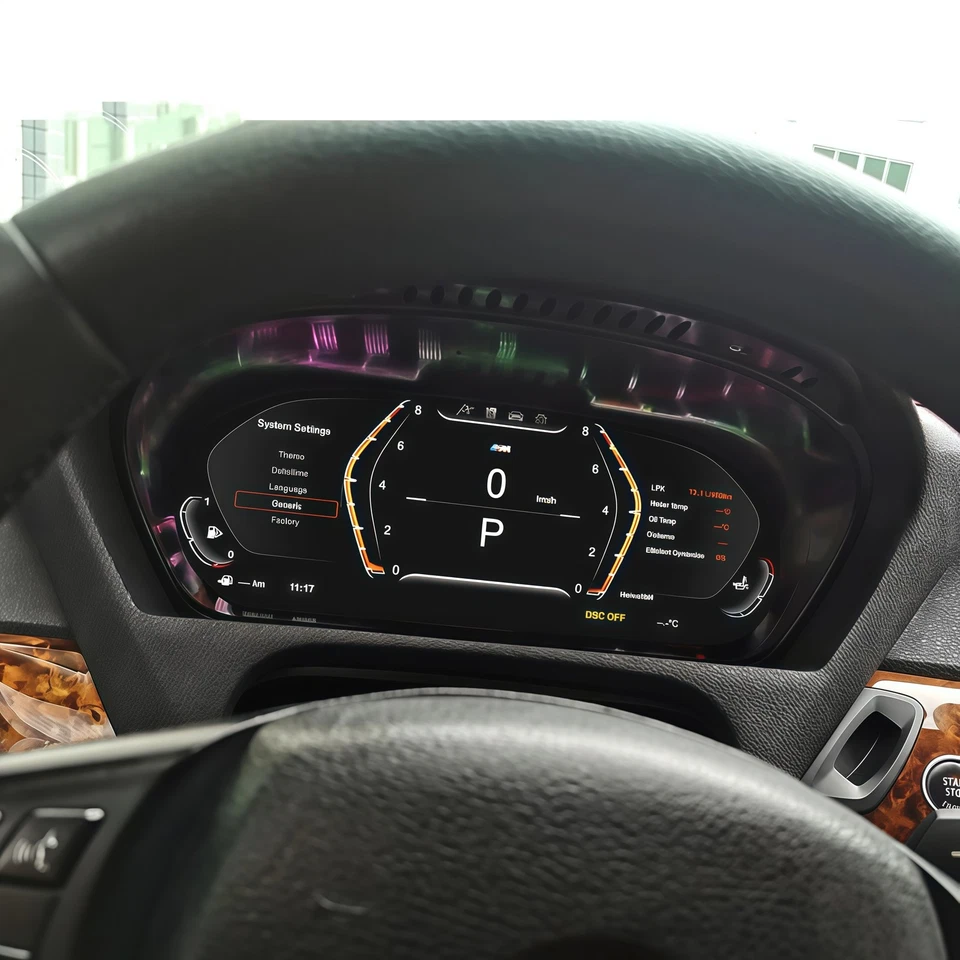 Cuadro de instrumentos LCD de 12,3 pulgadas para BMW Serie 5 E60 E61 2003-2009 Foto 2 de 4