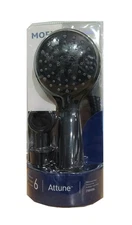 MOEN Attune 6-Spray Patterns Wall Mount 4 in. Handheld Showerhead in Matte Black
