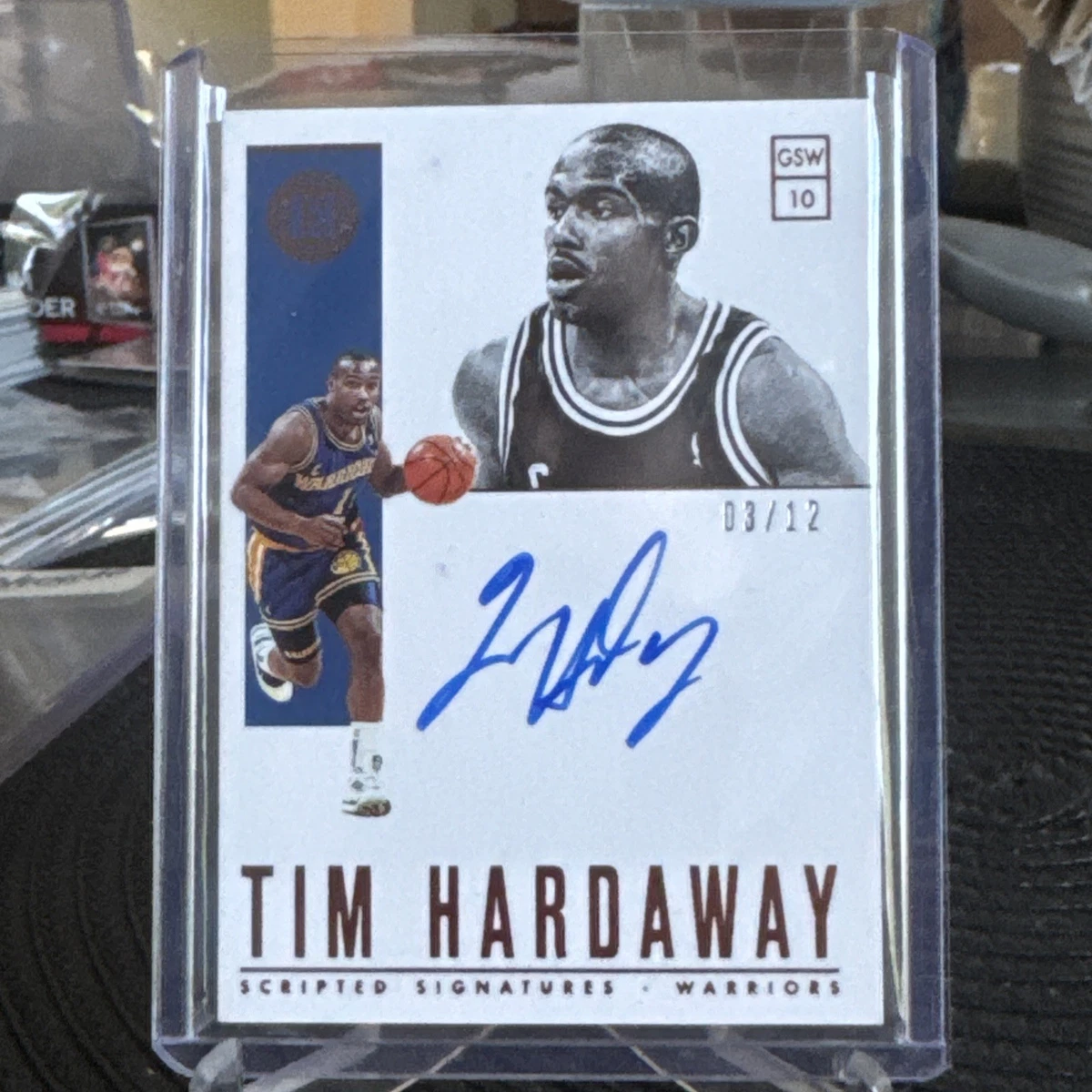 Tim Hardaway Sports Trading Card Singles Autographed Basketball
