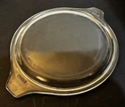 Vintage PYREX Clear Glass LID ONLY - Tabbed 29 470-C (from a Spring Blossom)