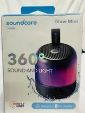 Soundcore Glow Mini Portable Speaker Customizable EQ Light Waterproof. A2