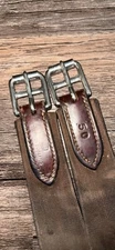 50” Beval leather fancy stitch Girth