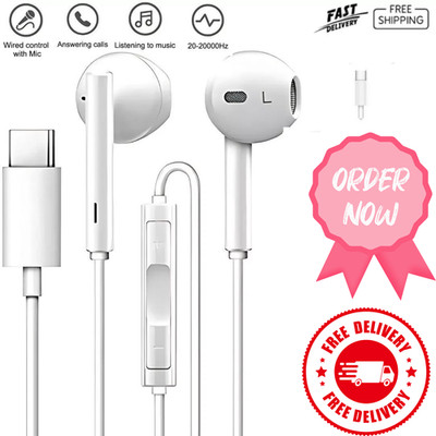 Typ C Kopfhörer kabelgebunden für Samsung Galaxy S23 S22 Ultra S21 USB C Headphones