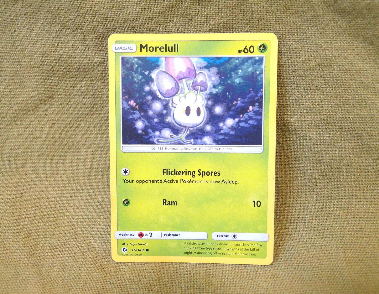 Pokemon Trading Card - Sun & Moon: Morelull 16/149