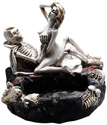 Creative Skull Ashtray & Love Never Dies Skull Ashtray Fun Taste The Living R...