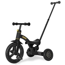 4-in-1 Tricycle for 1.5 to 3 Yea Old with Parent Steering Push Handle, 12 Inc...