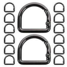 20 Pcs Spring Shoulder Strap Buckle Small Clip Metal Hook for Suspender
