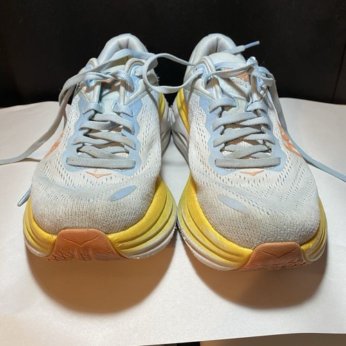 Hoka One One Bondi 8 Women's Running Shoes Athletic Sneakers Size 7B Blue - Picture 2 of 6