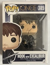 Colin O'Donoghue Signed OUAT Hook With Excalibur Funko Pop #385 JSA Protector