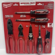 Milwaukee 7pc. Electrician's Hand Tool Set 48-22-0145