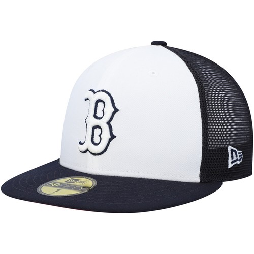 Herren New Era White/Navy Boston Red Sox 2023 On-Field Batting Practice 59FIFTY