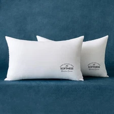 MIULEE 12x20 Throw Pillow Inserts (Set of 2), Rectangle Premium Soft... 