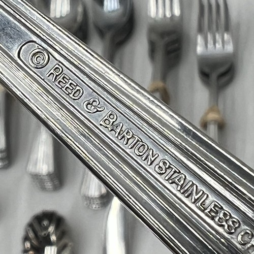 90 pc Reed & Barton BROOKSHIRE Stainless Flatware SERVING Carving Service for 10 - Picture 13 of 13