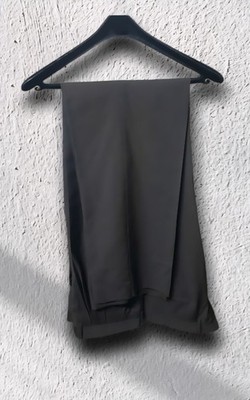 Herren Hose Klassisch Grau Maus Reine Wolle Super 100's Gr. 56 Made In Italy 