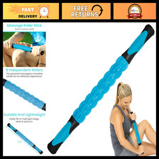 Deep Tissue Massage Stick Roller - Muscle Relief Tool for Back, Legs, Neck Pain,