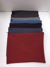 5 Assorted Brand New Large 13x10 Canvas Bank Deposit Money Bags Tool Organizer