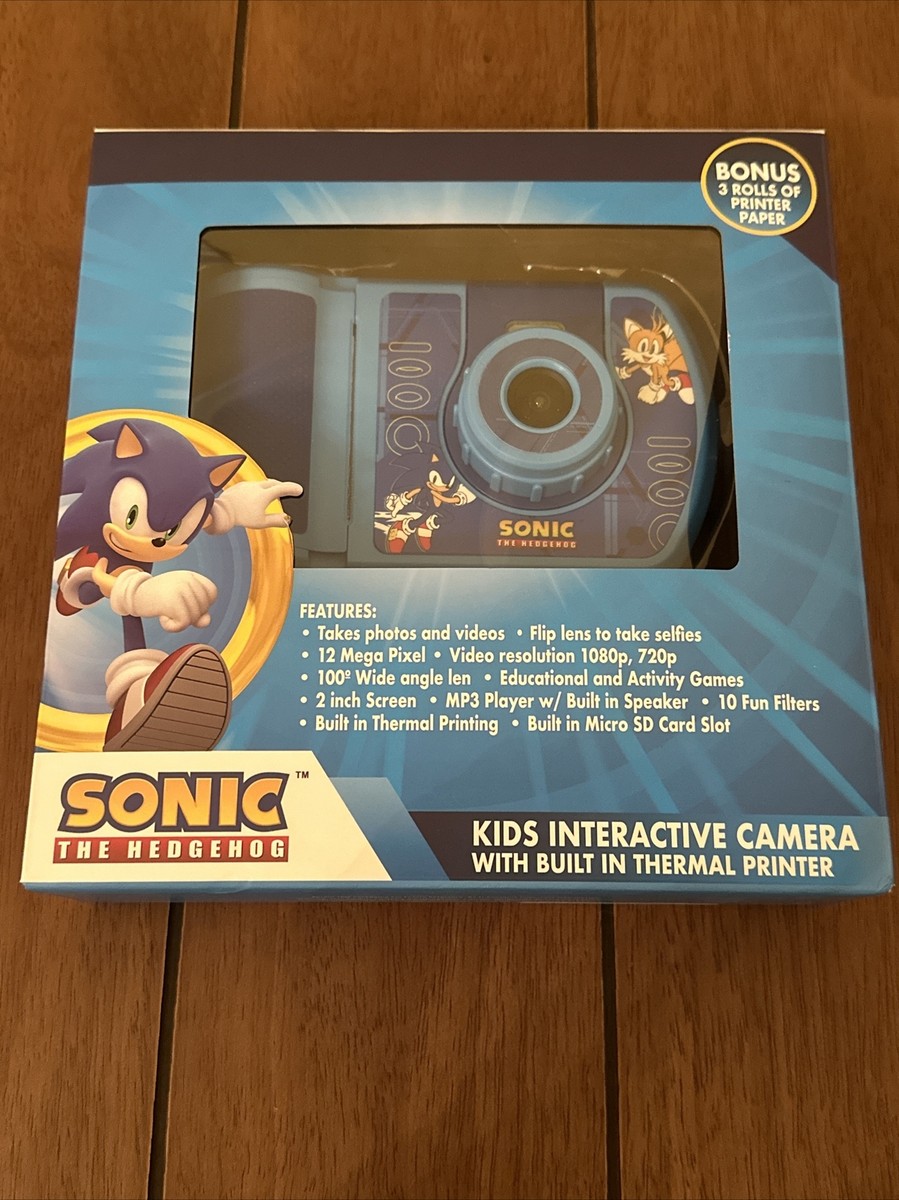 Sonic The Hedgehog Kids Interactive Camera With Build In Thermal