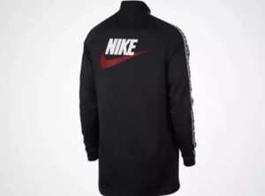 Nike Men's Sportswear Taped Poly Track Jacket, Full Zip, aj2681 133, White, M | eBay