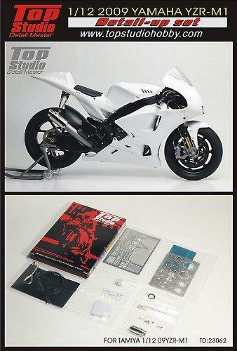 【完成品】タミヤ 1/12 ヤマハ YZR-M1 2009 Top Studio 1:12 Yamaha YZR-M1 2009 Super Detail Up Set For