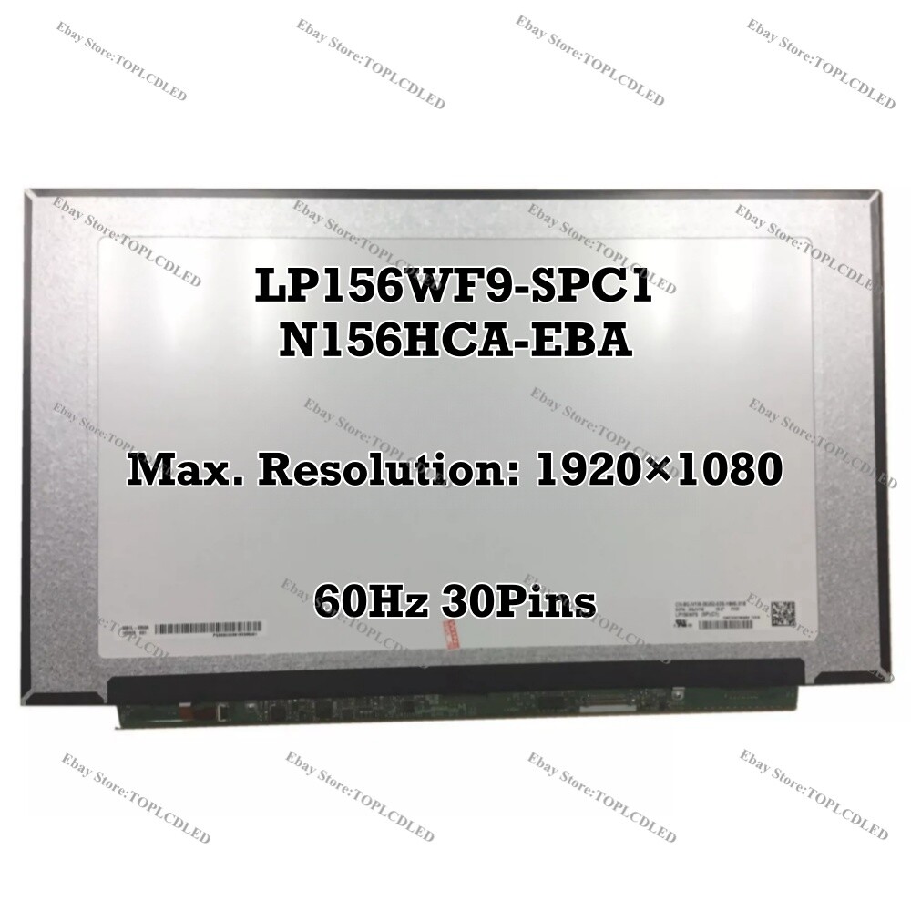 Screen For The LP156WF9(SP)(K2) Laptop LCD 15,6" 30pin