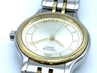 RARE Vintage SEIKO Credor Ladies Quartz Watch 18k Bezel 7371 RARE Vintage SEIKO Credor Ladies Quartz Watch 18k Bezel 7371