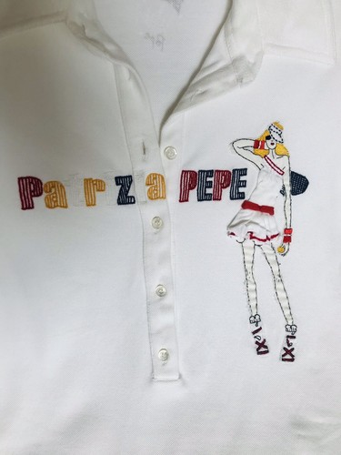 PATRIZIA PEPE White Cotton T-shirt Size 42 - Picture 5 of 6