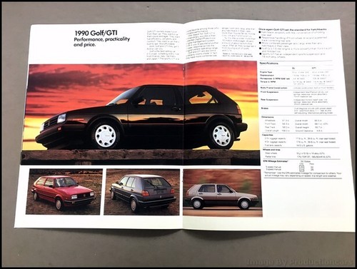 1990 VW Volkswagen Car Brochure Catalog  Corrado Vanagon Cabriolet GTI Jetta Fox - Picture 5 of 9