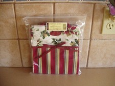 LONGABERGER HOLIDAY STRIPE / HOLIDAY BOTANICAL TOTE PURSE GIFT BAG NIP FREE SHIP