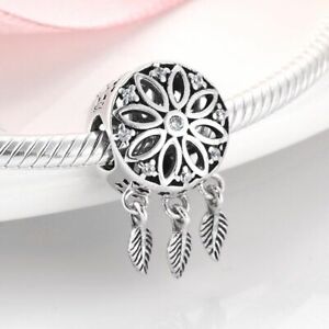 Echt Silber 925 Traumfanger Dreamcatcher Anhanger Charms Fur Pandora Armband Neu Ebay