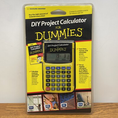 DIY Project Calculator For Dummies #8509-Durable and Fast Accurate Estimates