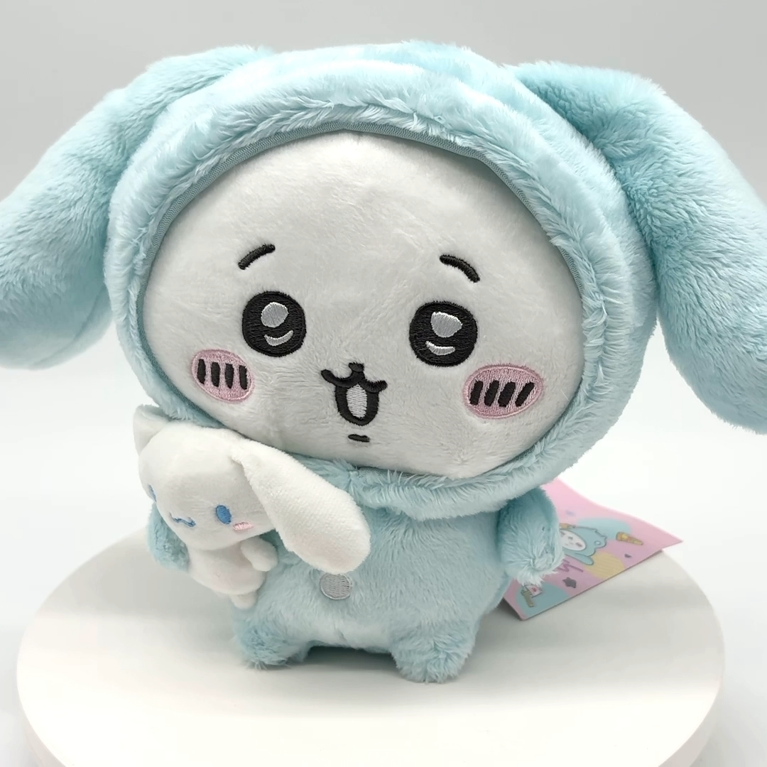 Nagano Friends Chiikawa x Sanrio Cinnamoroll 7in 18cm Chiikawa