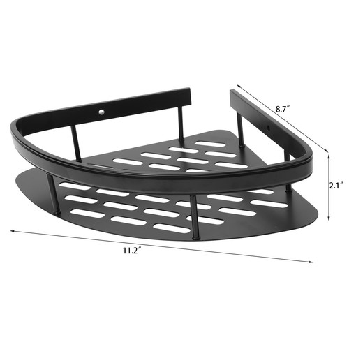 Corner Shower Caddy Wall Mounted Bathroom Shelf Storage Organizer for Kitchen - Picture 8 of 12