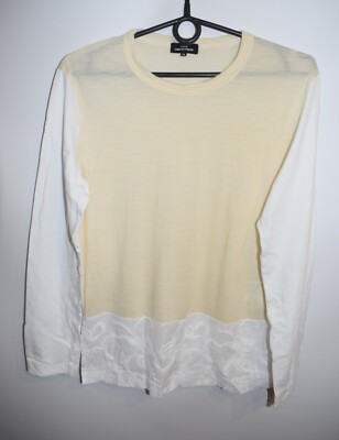COMME des GARCONS Tricot Light Wool Knit Sweater Top Cream