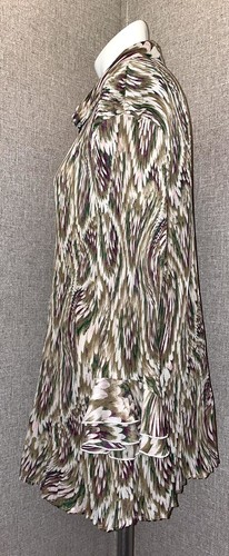 Dressbarn Women’s Size 2X Ribbed Stretch Flared Sleeve Button Career Blouse EUC - Bild 4 von 10