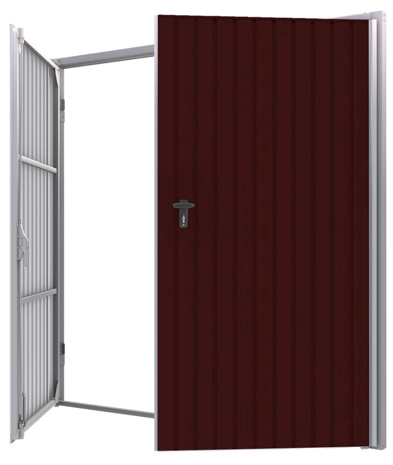 Garagentor 2 flügelig 2300 x 2100 | Drehtor nach Maß, optional mit Tür im Tor - Bild 3 von 4