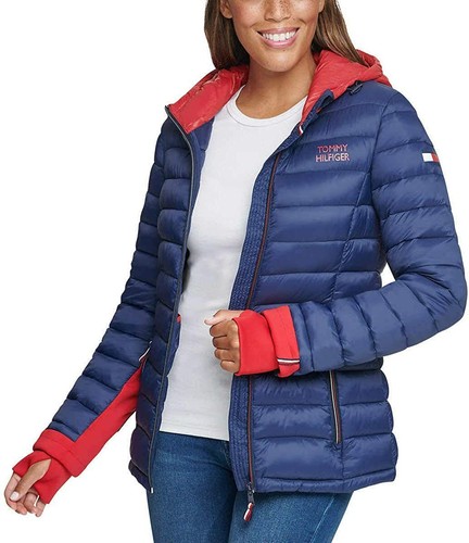 Tommy Hilfiger Womens Packable Hooded 