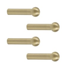 Solid Brass Gold Hooks 4Pcs Wall Mounted Coat Hooks Robe Towel Type 2