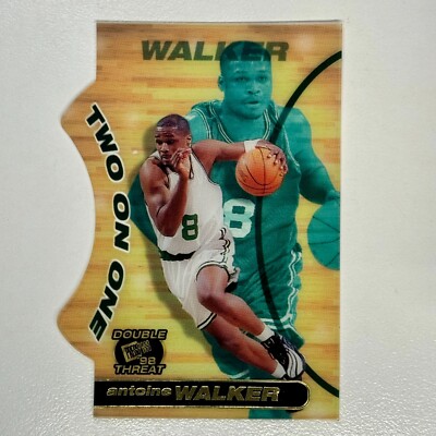 1998 Press Pass Double Threat #TO12 Antoine Walker Two On One Celtics