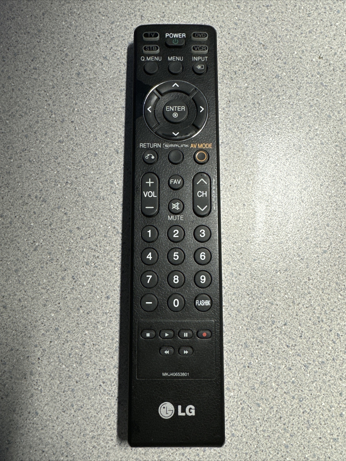 LG MKJ40653801 Genuine TV Remote 42LG30, 32LG30UD, 37LG50, 42LG30UD