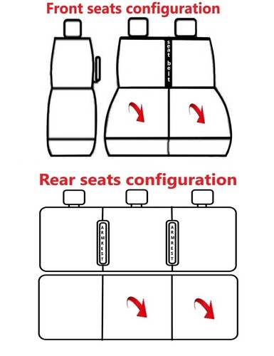 TAILORED SEAT COVERS FOR RENAULT TRAFIC DOUBLE CAB 2018-2025 LEATHER & ALICANTE - Picture 2 of 9