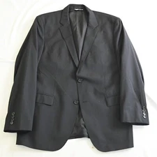 Hugo Boss 44R Black Stripe The James3/Sharp5 Mens Blazer Suit Jacket Sport Coat