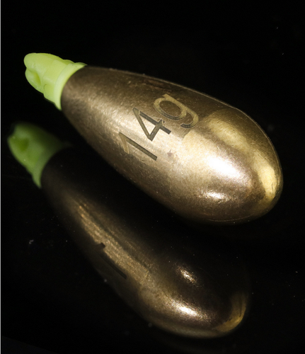 50Pcs/Lot Luminous Copper Rattles Beads Fishing Bullet Weights Sinkers 3.5g-14g - Picture 24 of 29
