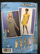 Simplicity Project Runway #2885 Misses/Miss Petite Dress w/ Sleeve Variation