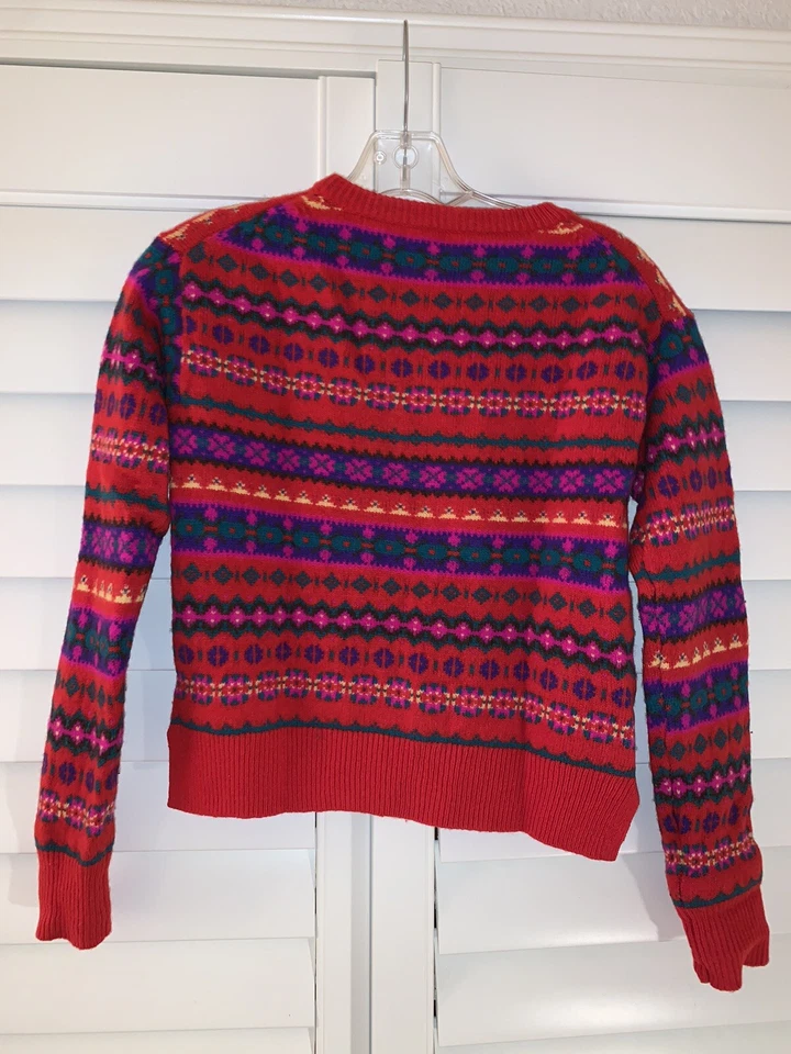 Suéter cálido de lana rojo 🔴 💯% Crew Cuts para niñas, talla 14 Foto 2 de 4