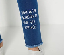 Peace Love World - Love Note Regular Straight-Leg Jeans - Medium Blue - 8