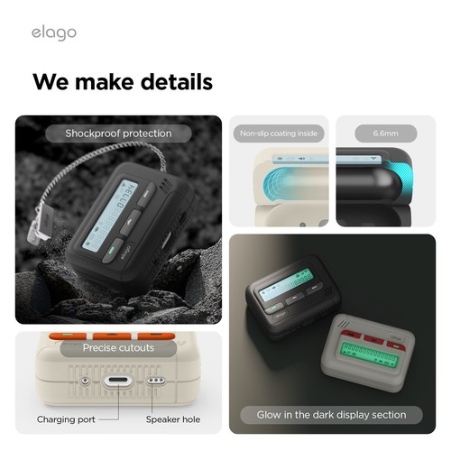 AirPods Pro 2. Generation Case - elago® AirPods Pro 2 Pager Case - Bild 14 von 15