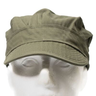 Reproduction US Army WW2 2nd Pattern OD7 HBT Cap- Dark Olive- 100