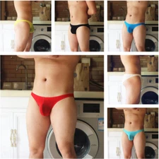 Sexy Mesh Thong Lingerie See Through Underpants Ultra-thin Breathable Soft