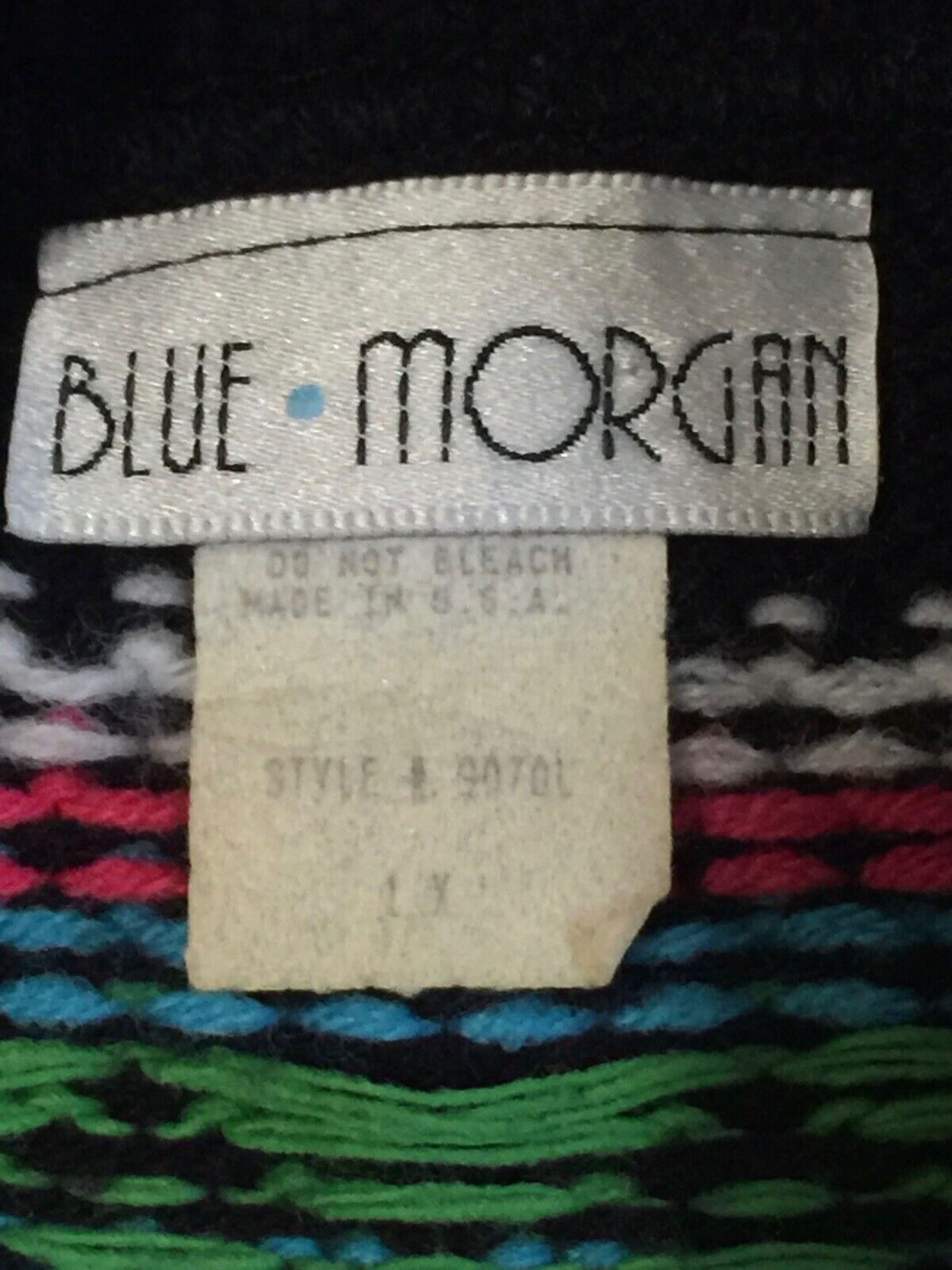 Vintage 80s Sweater Women's Chevron Colorful Knit… - image 6
