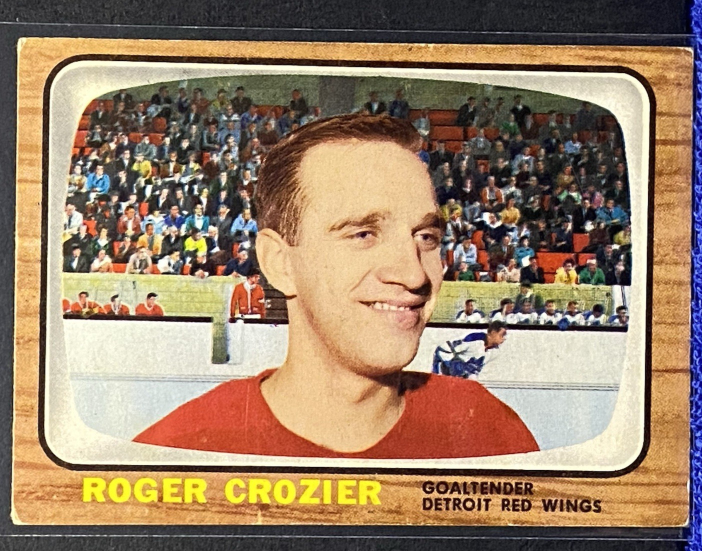 VINTAGE 1966-67 TOPPS NHL HOCKEY #43 Roger Crozier Detroit Red Wings